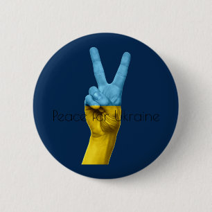 Steun voor Oekraïne!!!!!!!!!!!! Knoop Ronde Button 5,7 Cm