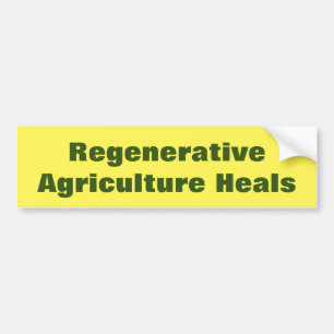 Steun voor regenererende landbouw bumpersticker