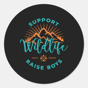 Steun voor wildgroei ronde sticker