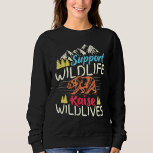 Steun voor Wildlife Raise Boys Wilde Kinder mama p Trui