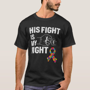 Steun voor Zoon Brother Autisme Bewustmaking Zijn T-shirt