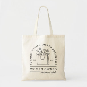 Steun vrouwen bezeten bedrijven esthetische tote bag