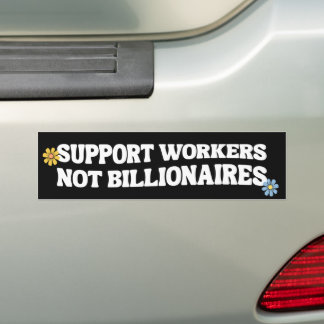 Steun Werkers Niet Miljonairs Bumpersticker