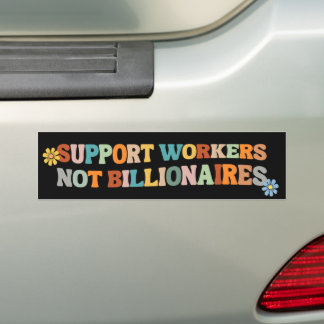 Steun Werkers Niet Miljonairs Bumpersticker