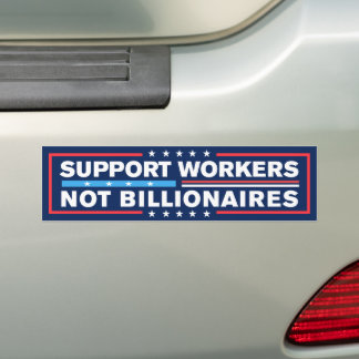 Steun Werkers Niet Miljonairs Bumpersticker