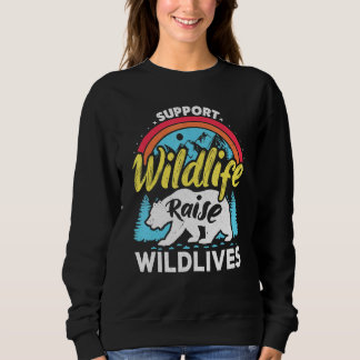 Steun Wilde Dieren Voed Op Wilde Jongens Kinderen Trui