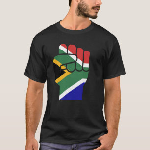 Steun Zuid-Afrika Gebalde Vuist Zuid-Afrikaanse  T-shirt