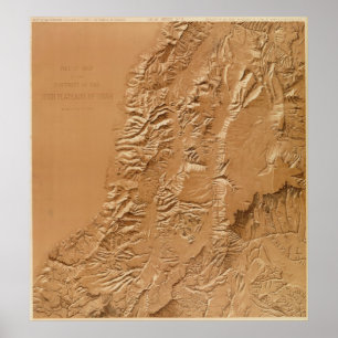 Steunkaart van Utah Poster