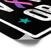 steunlint voor bewustmaking van kankerpatiënten poster (Hoek)