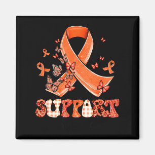 Steunploeg Oranje Lint Vlinder Multiple Sclerose Magneet