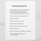 Steunpunt 'Rustic Leaves' Nieuwsbrief Flyer (Achterkant)