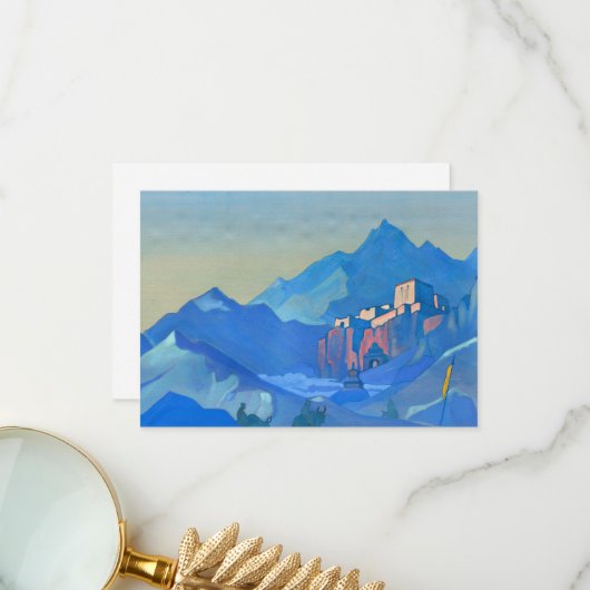 Steunpunt van de Geest door Nicholas Roerich Bedankkaart (Voorkant / Achterkant in situ)