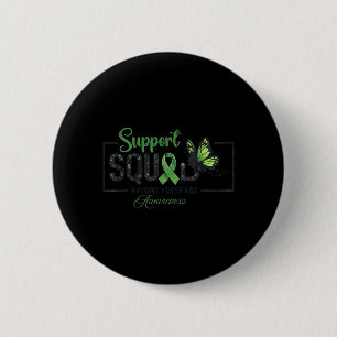 Steunteam Groene Lint Vlinder Nier Ronde Button 5,7 Cm