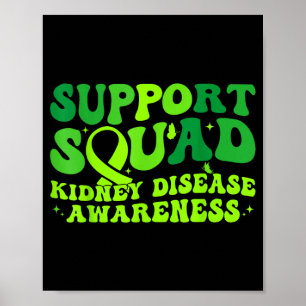 Steunteam groene lint vlinder pkd nier poster