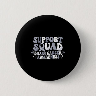 Steunteam hersenkanker bewustzijn hersentumor ronde button 5,7 cm