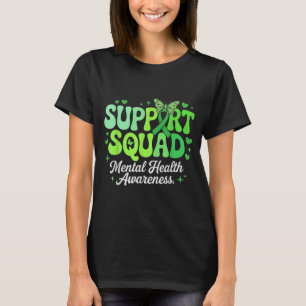 Steunteam Mental Health Awareness Groene Lint T-shirt