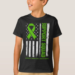 Steunteam Nierziekte Bewustzijn Vlag Groen T-shirt