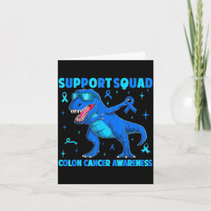 Steunteam t-rex dinosaurus darmkanker kaart