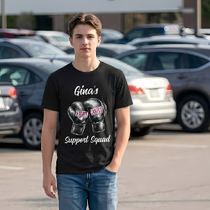 Steunteam voor borstkankeroverwinnaars t-shirt