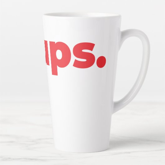 Steups Latte Mug - Red (Droite)