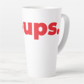 Steups Latte Mug - Red Latte Mok (Rechterhoek)