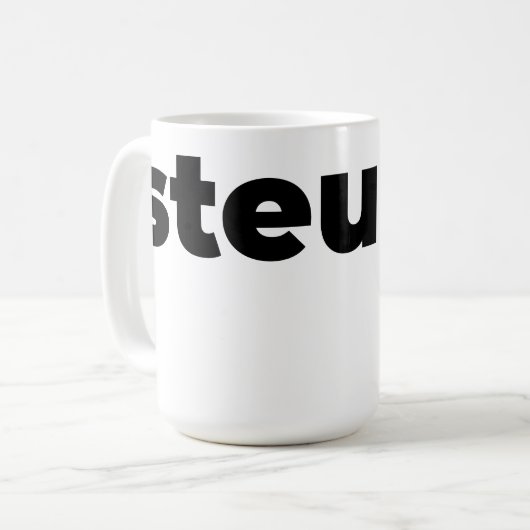 Steups Mug - Black (Devant gauche)
