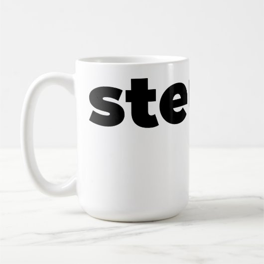 Steups Mug - Black (Gauche)
