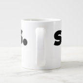 Steups Mug - Black Extra Grote Beker (Achterkant)