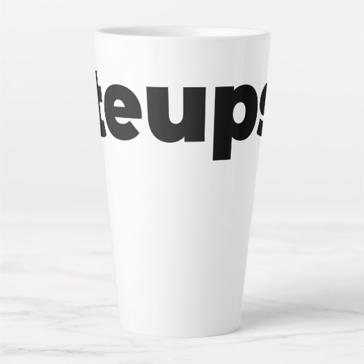 Steups Mug - Black Latte Mok (Voorkant)