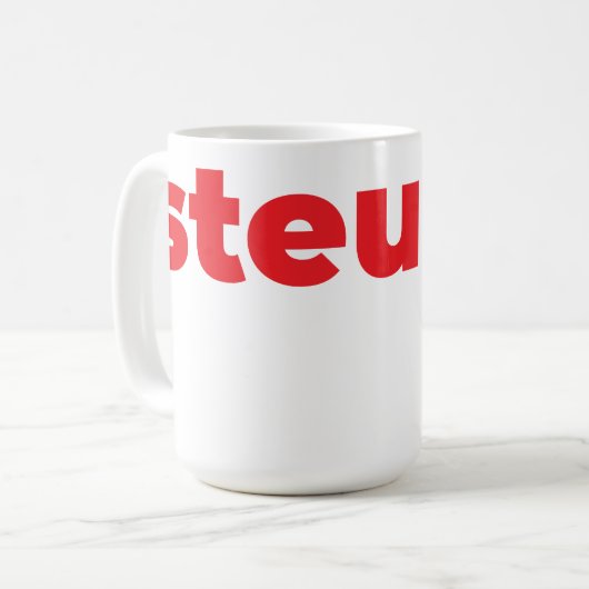 Steups Mug - Red (Devant gauche)