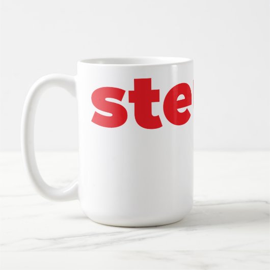 Steups Mug - Red (Gauche)