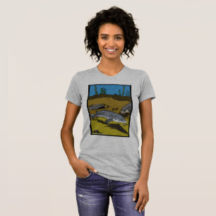 STEUR-KLEURENPAGINA & SCHUBBEN - dames t-shirt