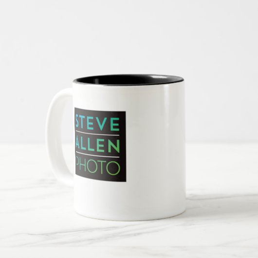 Steve Allen Photo 11 oz Two-Tone Mok (Voorkant links)