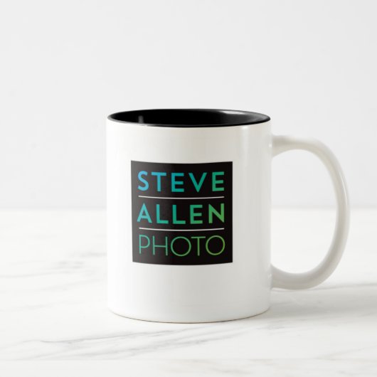 Steve Allen Photo 11 oz Two-Tone Mok (Rechts)