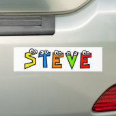 Steve Bumpersticker (Op auto)