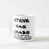 STEVE HAS CRABS KOFFIEMOK (Voorkant links)