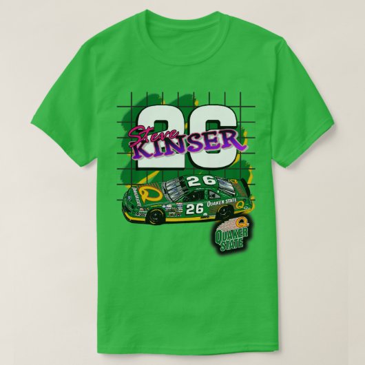 Steve Kinser Quaker State Retro NASdesign T-shirt (Design voorkant)