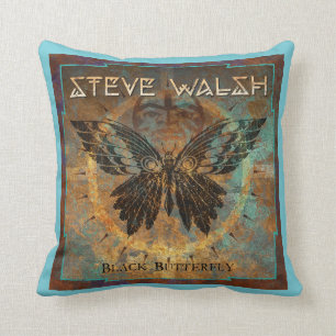 Steve Pillow - Black Butterfly Kussen