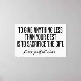Steve Prefontaine Quote Canvas Afdruk