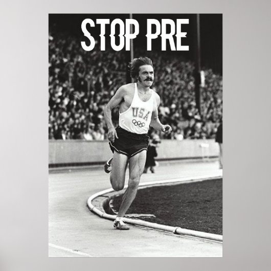 Steve Prefontaine Quote Poster (Voorkant)