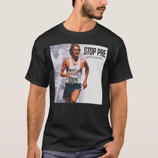 Steve Prefontaine Quote T-shirt (Voorkant)