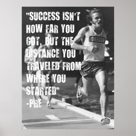 Steve Prefontaine Quotes Poster (Voorkant)