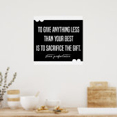 Steve Prefontaine running quotes Poster (Keuken)