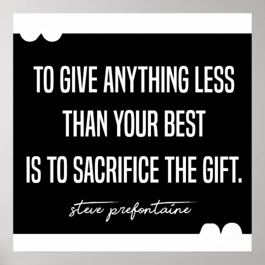 Steve Prefontaine running quotes Poster (Voorkant)