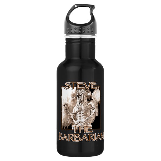 Steve The Barbarian Waterfles (Voorkant)