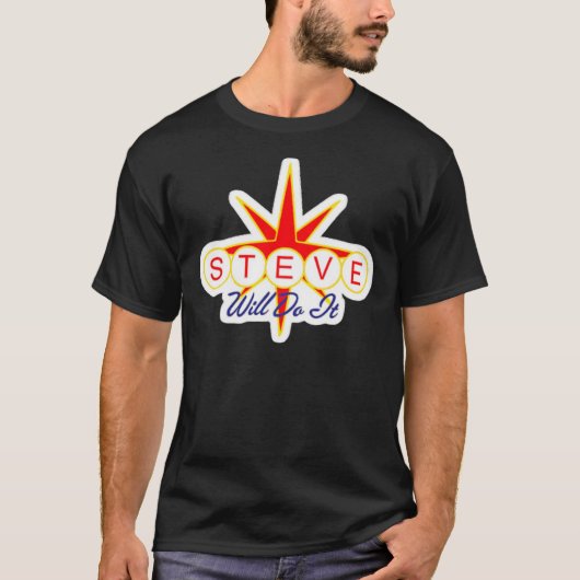 Steve zal het beste verkopen t-shirt (Voorkant)