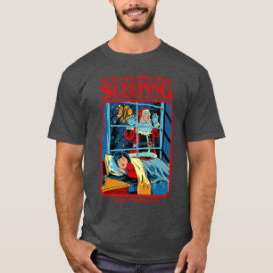 Steven Rhodes Kerstman ziet je Retro Donkere Humor T-shirt