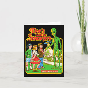 Steven Rhodes Praat Niet Met Vreemden Alien Retro  Kaart