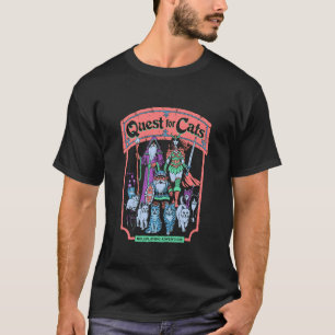 Steven Rhodes Quest for Cats RPG Illustratie Donke T-shirt