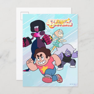 Steven Universe Actie Crystal Gem Group Briefkaart